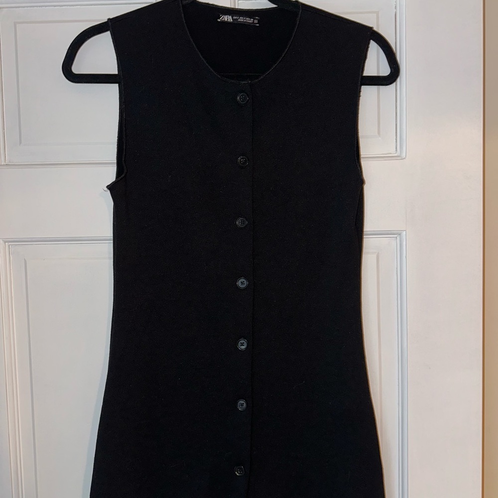 Zara Black Vest - S